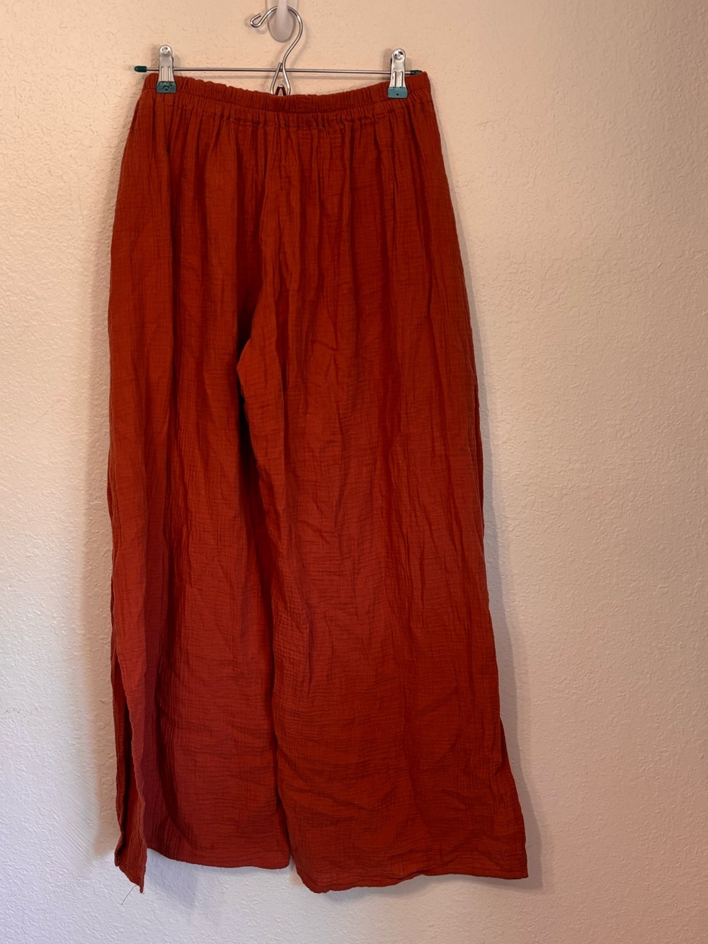 Young Fabulous & Broke Gauze Cotton Palazzo Wrap Pants Small - Picture 5 of 5